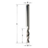 Wiertło przelotowe pełnowęglikowe VHM V 120° D3,5 I27 L52 S3,5 LH CMT Orange Tools 363.035.12