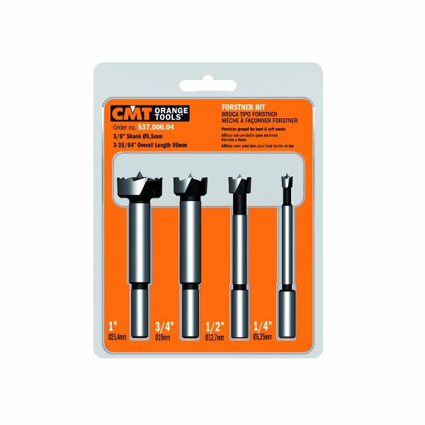 Zestaw wierteł Forstnera SP 4 szt. 1/4–1 cala CMT Orange Tools 537.000.04