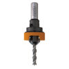 Wiertło z pogłębiaczem 45° i ogranicznikiem z tuleją Delrin d4 D12 S8 RH CMT Orange Tools 521.412.11A