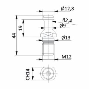 Końcówka do uchwytów ISO30 ITA TOOLS CDM12CMS