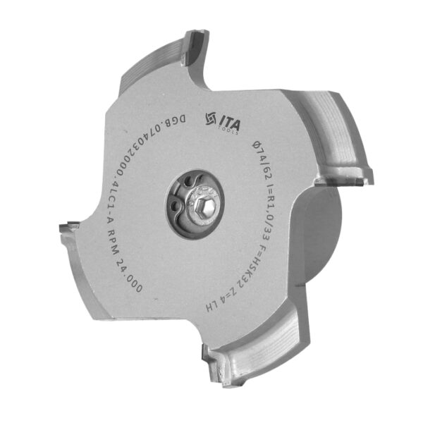 Głowica diamentowa promieniowa do okleiniarki R1 Z4 D74 HSK32 LH ITA TOOLS DGB.074032000.4LC1