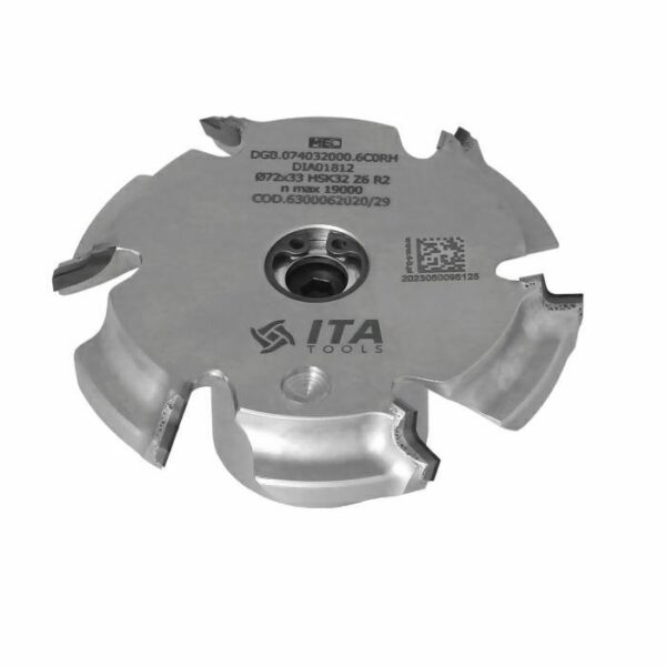 Głowica diamentowa promieniowa do okleiniarki R2 Z6 D74 HSK32 RH ITA TOOLS DGB.074032000.6RC0