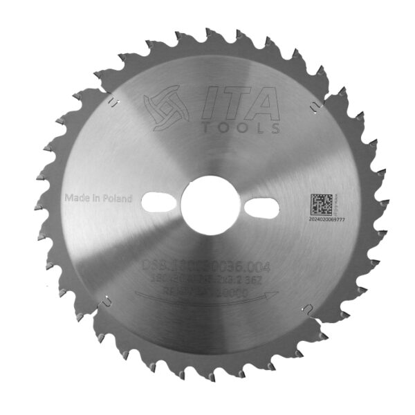 Podcinak diamentowy PCD do pilarki panelowej D180 F30 Z36 K4,3-5,2/3,2 H4 T ITA TOOLS DSB.180030036.004