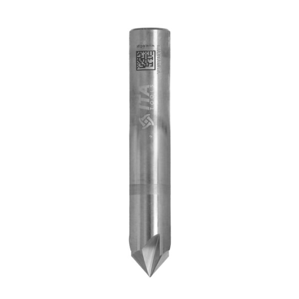 Frez VHM Z4 do fazowania aluminium 90° D12 I6 S12 ITA TOOLS FVH.12.006.070.12R4