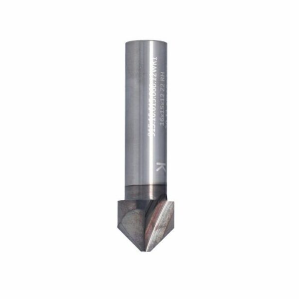 Frez VHM Z2 do zagięć płyt kompozytowych 90° D16 I15 S12, powłoka W-DLC ITA TOOLS FVH.16.015.060.12WR