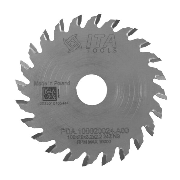 Piła tarczowa HM do agregatu CNC D80 F20 Z12 K2/1,5 NS ITA TOOLS PDA.080020012.P00